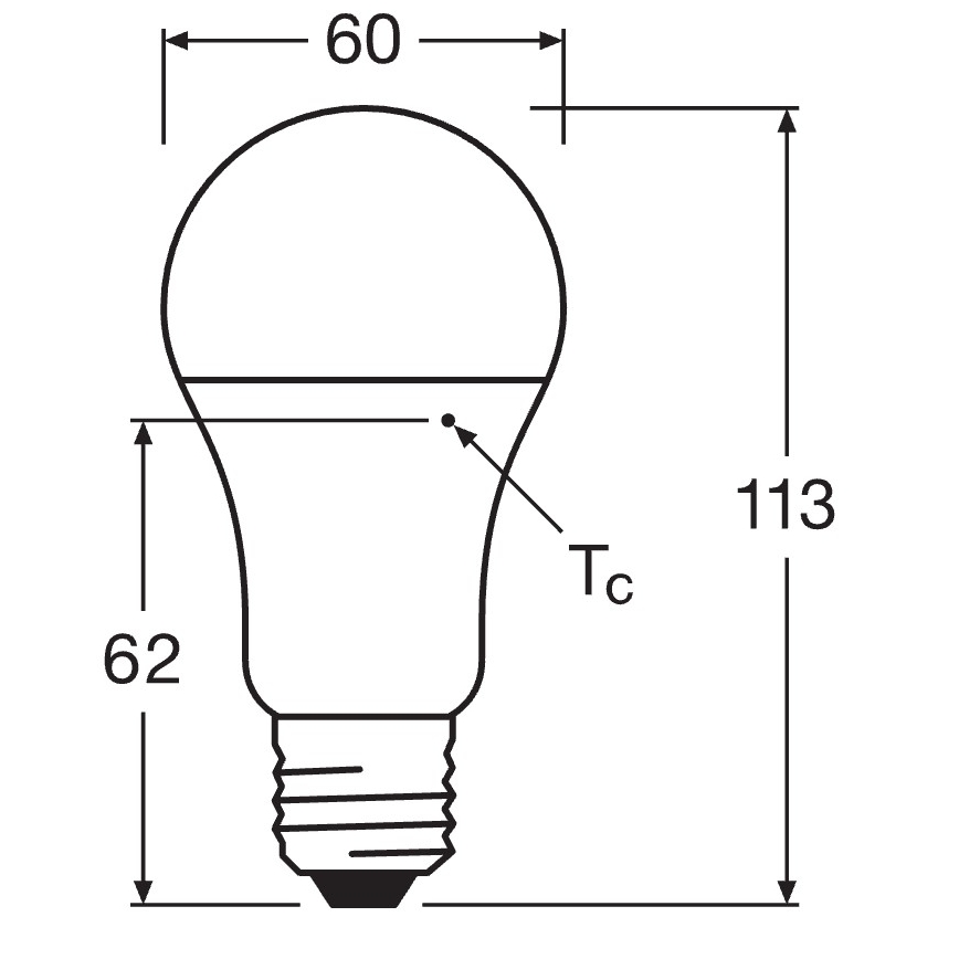 Komplekt 10x LED-pirni CLASSIC A75 E27/10W/230V 2700K - Osram