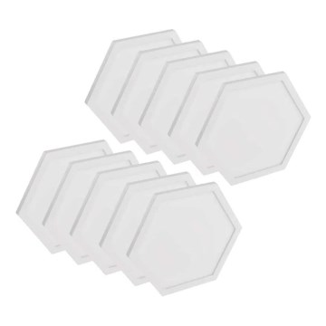 KOMPLEKT 10x RGBIC Hämardatav valguspaneel LED/1,9W/230V Wi-Fi Tuya