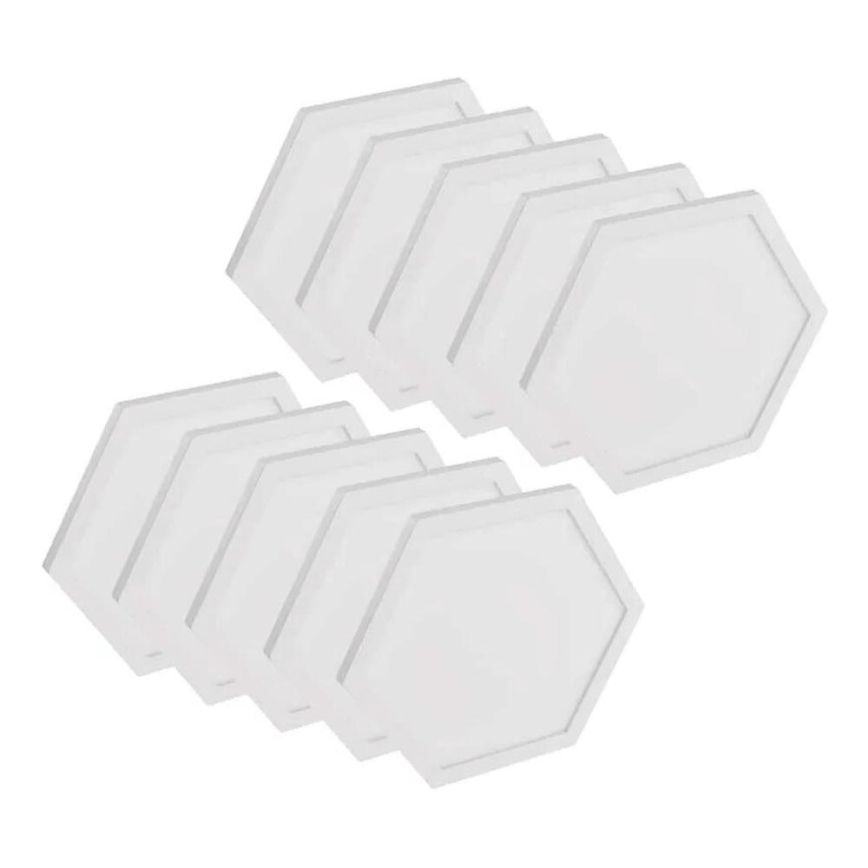 KOMPLEKT 10x RGBIC Hämardatav valguspaneel LED/1,9W/230V Wi-Fi Tuya