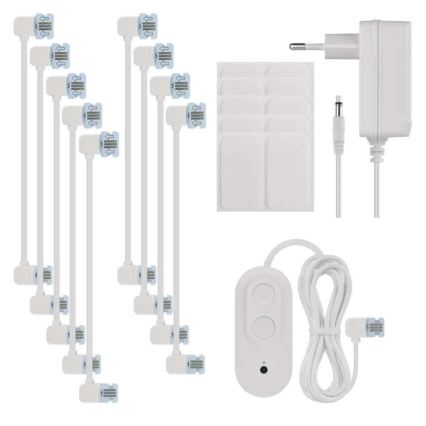 KOMPLEKT 10x RGBIC Hämardatav valguspaneel LED/1,9W/230V Wi-Fi Tuya