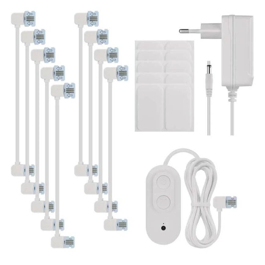 KOMPLEKT 10x RGBIC Hämardatav valguspaneel LED/1,9W/230V Wi-Fi Tuya