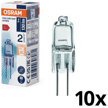 Komplekt 10× ahjupirne HALOSTAR G4/10W/12V 2700K - Osram