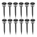 KOMPLEKT 12x LED Päikesepaneeliga valgusti LED/0,06W/1,2V 1xAA 6500K IP44 100 mAh