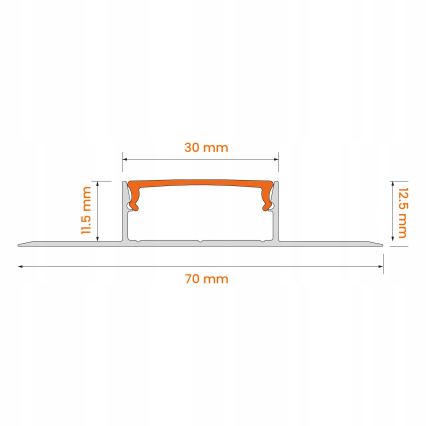 Komplekt 1x hämardatav LED RGBW-riba Philips Hue WHITE AND COLOR AMBIANCE LED/20W/230V 2 m + 2x süvistatav profiil 1 m, hõbe/valge