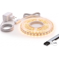 Komplekt 1x LED-riba MYLIVING LIGHTSTRIP LED/22W/230V 5 m + 5x sisseehitatavat profiili 1 m must/valge