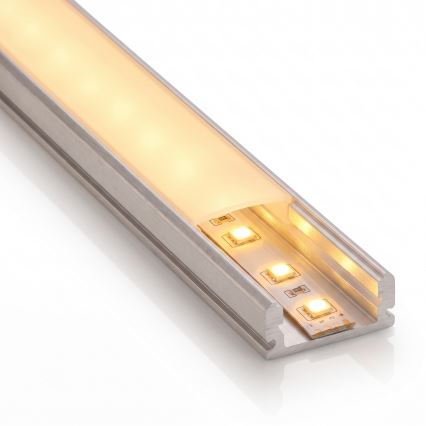 Komplekt 1× LED-riba MYLIVING LIGHTSTRIP (LED/22 W, 230 V), 5 m + 5× sisseehitatavat profiili 1 m, hõbedane/valge