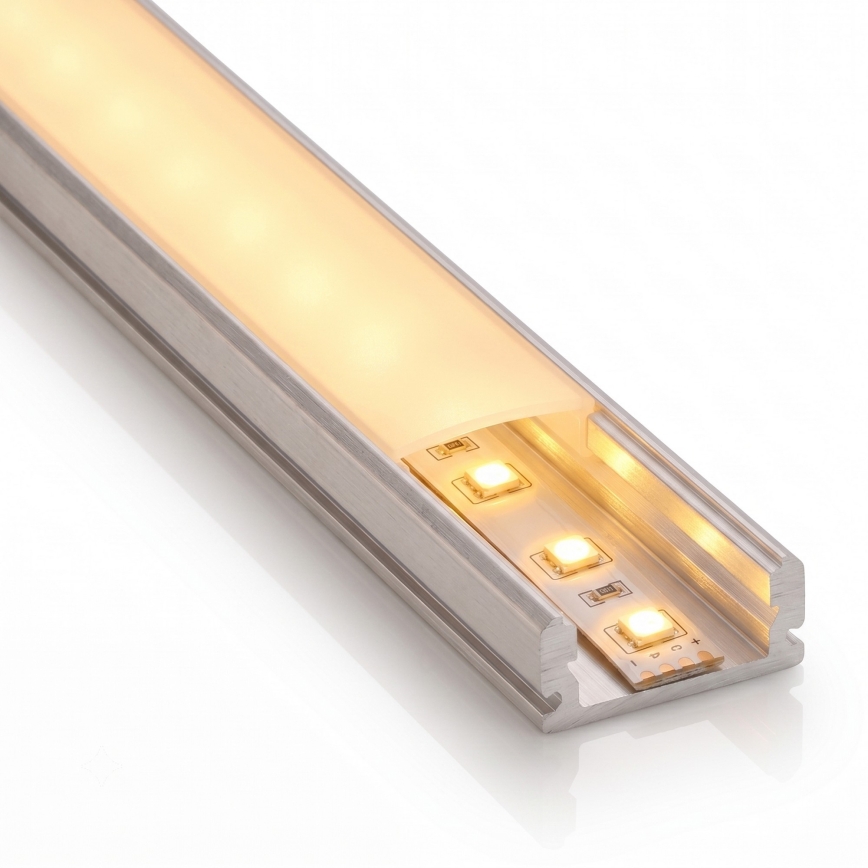 Komplekt 1× LED-riba MYLIVING LIGHTSTRIP (LED/22 W, 230 V), 5 m + 5× sisseehitatavat profiili 1 m, hõbedane/valge