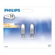 KOMPLEKT 2 x Halogeenpirn Philips G4/7W/12V 2750K
