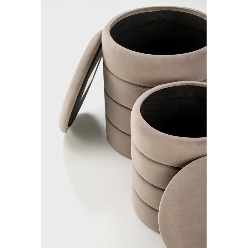 Komplekt 2 x PAX-pufit, läbimõõt 33/40 cm, värvus taupe