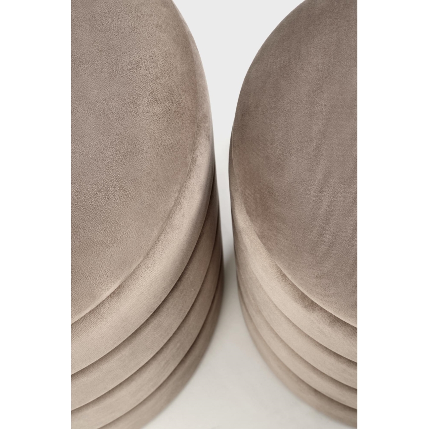 Komplekt 2 x PAX-pufit, läbimõõt 33/40 cm, värvus taupe