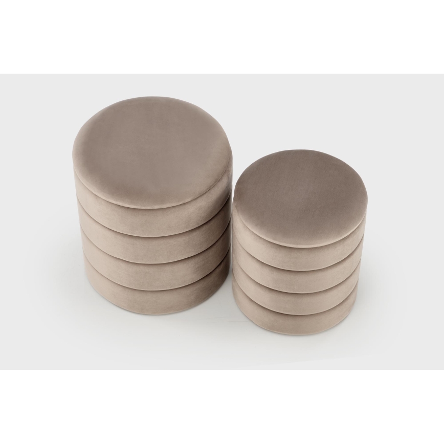 Komplekt 2 x PAX-pufit, läbimõõt 33/40 cm, värvus taupe