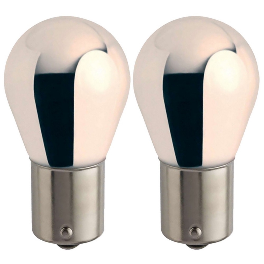 KOMPLEKT 2x Autopirn Philips SILVER VISION 12496SVB2 PY21W BAU15s/21W/12V