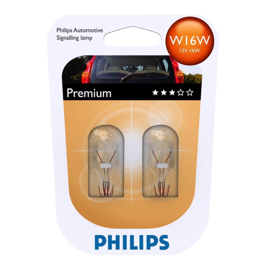 KOMPLEKT 2x Autopirn Philips VISION 12067B2 W16W W2,1x9,5d/16W/12V