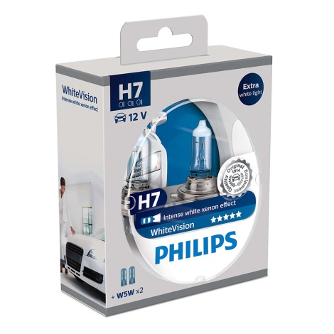 Ampoule Philips H7 12V 55W PX26d White Vision - disponible chez apl
