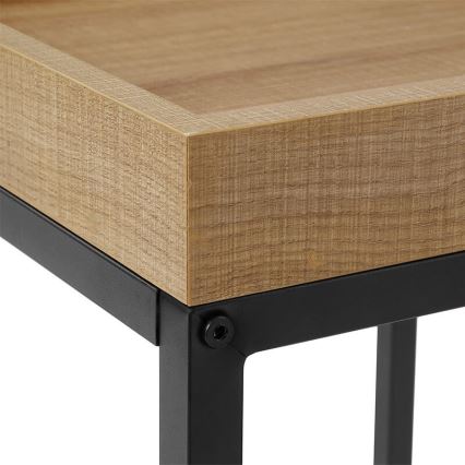 Komplekt 2x ELDUR kõrvallauda, pruun/must