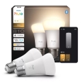 Komplekt 2x hämardatav LED-pirn Philips Hue WHITE E27/7W/230V 2700K