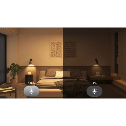 Komplekt 2x hämardatav LED-pirn Philips Hue WHITE E27/7W/230V 2700K