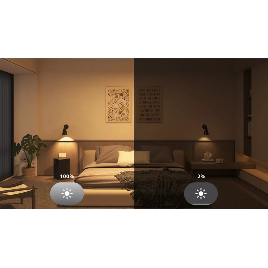 Komplekt 2x hämardatav LED-pirn Philips Hue WHITE E27/7W/230V 2700K
