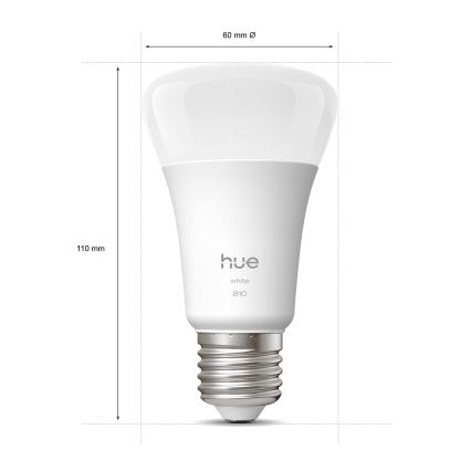 Komplekt 2x hämardatav LED-pirn Philips Hue WHITE E27/7W/230V 2700K