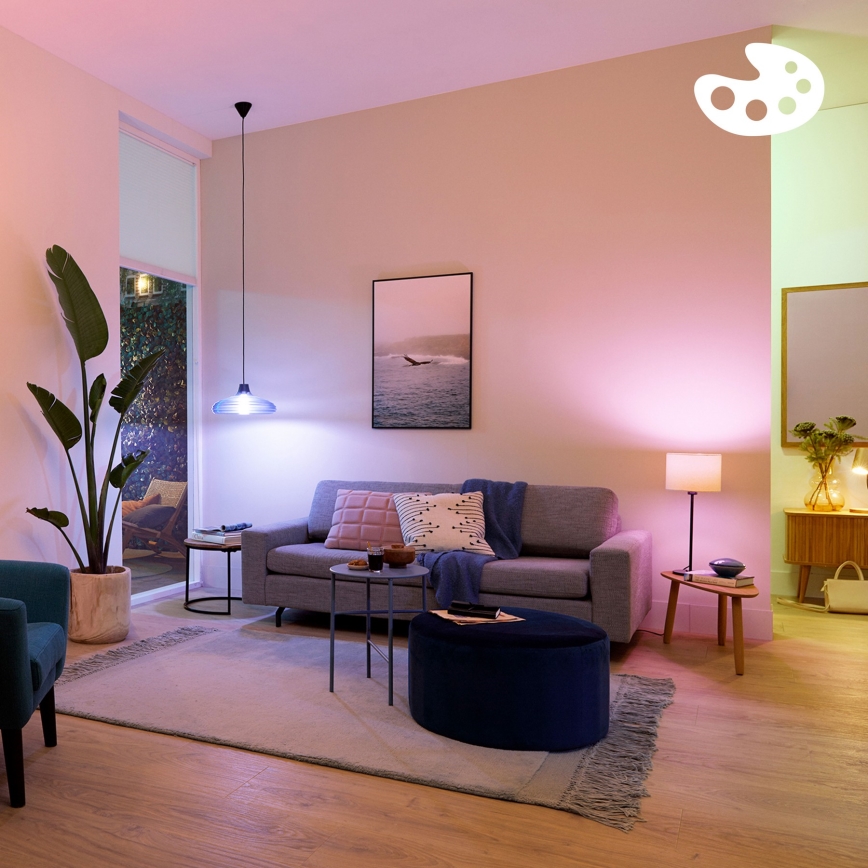 Komplekt 2x hämardatavat Philips SMART A60 LED RGB-pirni E27/8,5W/230V 2200-6500K
