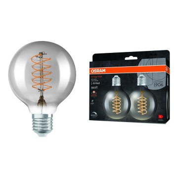 Komplekt 2x hämardatavat LED-pirni VINTAGE FILAMENT E27/7,8W/230V 1800K - Osram