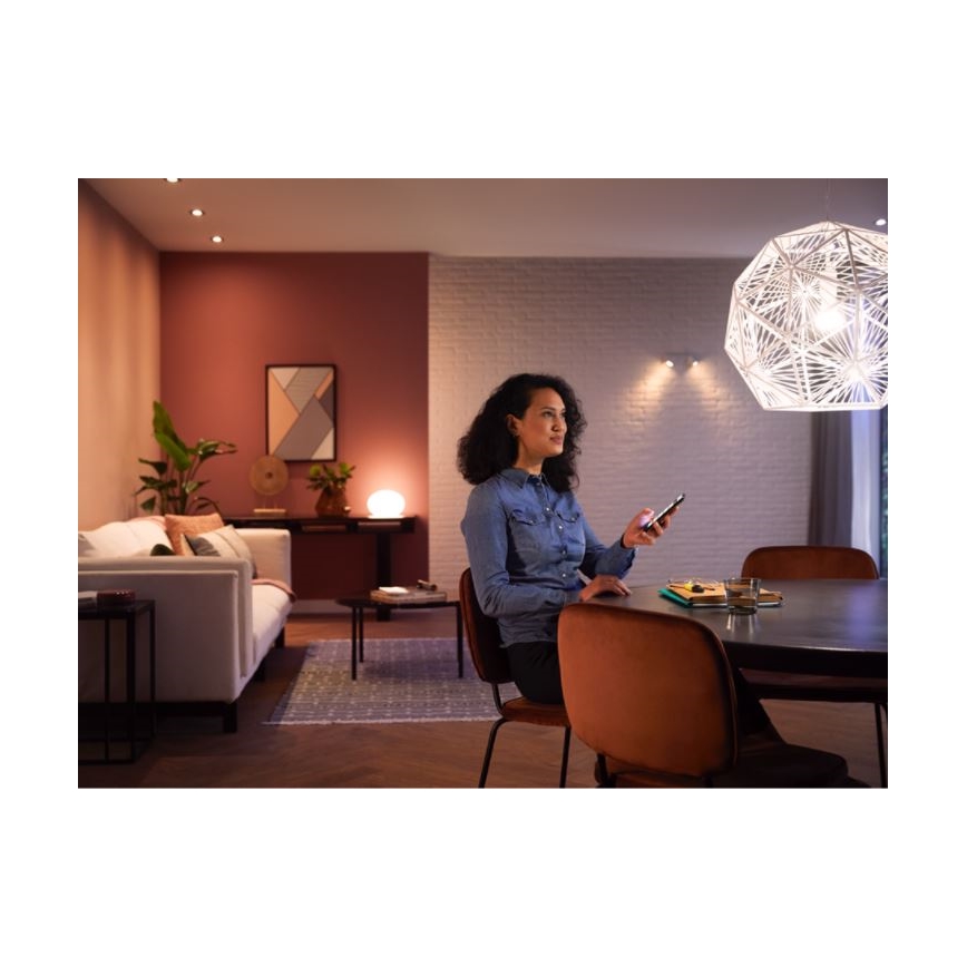 Komplekt 2x hämardatav Philips Hue WHITE AMBIANCE LED-pirn E27/6W/230V 1000-20000K