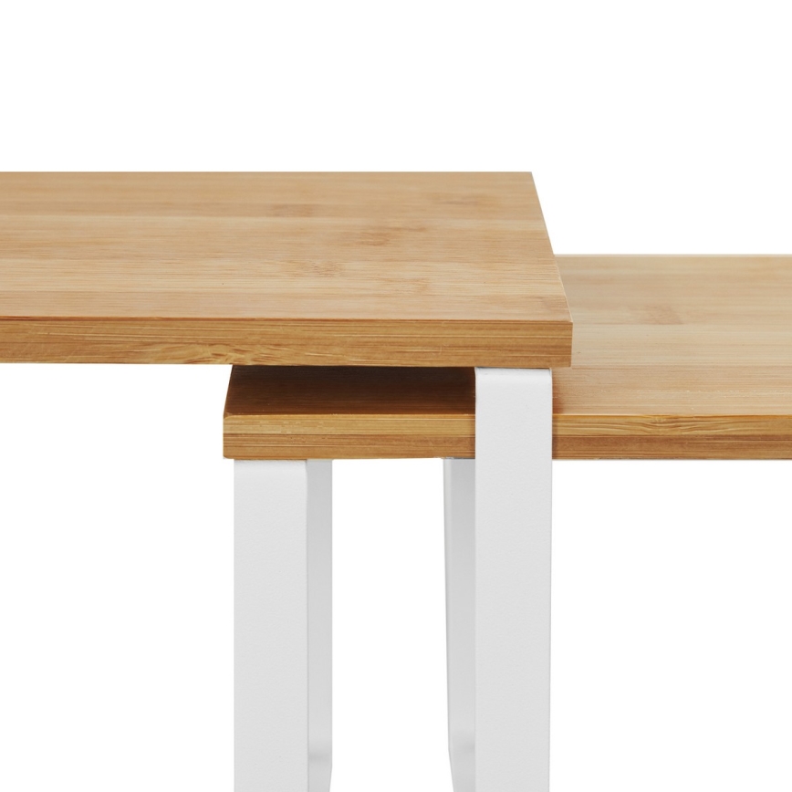 Komplekt 2x hoiuriiulit MARGE valge/pruun