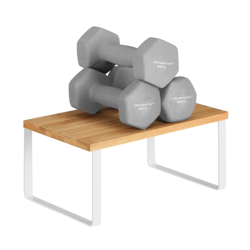 Komplekt 2x hoiuriiulit MARGE valge/pruun