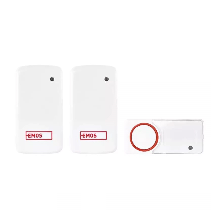 KOMPLEKT 2x Juhtmevaba uksekell pistikupessa 230V IP44