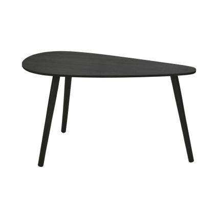 Komplekt 2x kohvilauad SOLE 60/80x30/40 cm, must