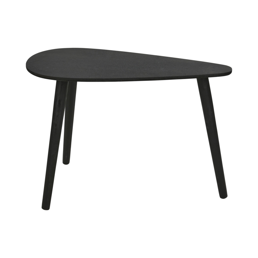 Komplekt 2x kohvilauad SOLE 60/80x30/40 cm, must