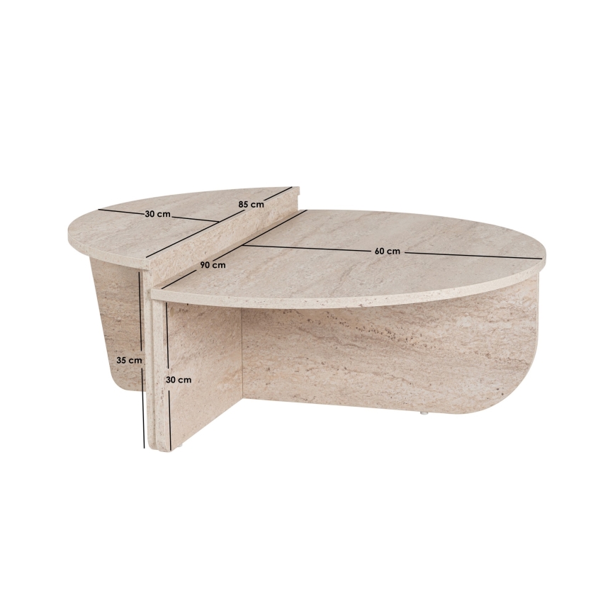KOMPLEKT 2x Kohvilaud ORION beež