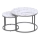 KOMPLEKT 2x Kohvilaud PAOLA d. 38/60 cm hall/marmor disain