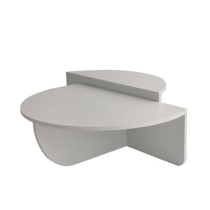 KOMPLEKT 2x Kohvilaud PODIUM valge