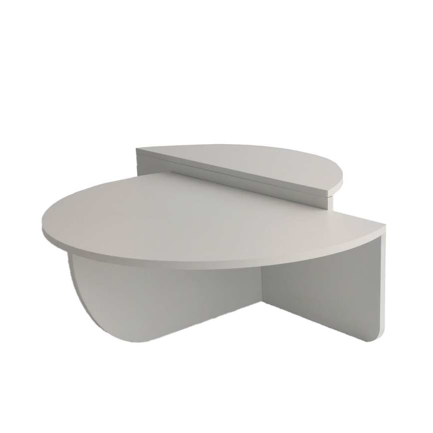 KOMPLEKT 2x Kohvilaud PODIUM valge