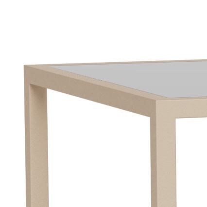 Komplekt 2x kohvilaud SARON 90x50 cm hall/läbipaistev