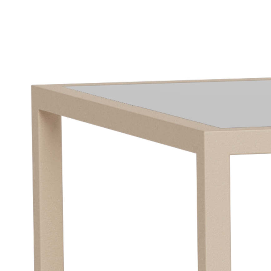 Komplekt 2x kohvilaud SARON 90x50 cm hall/läbipaistev