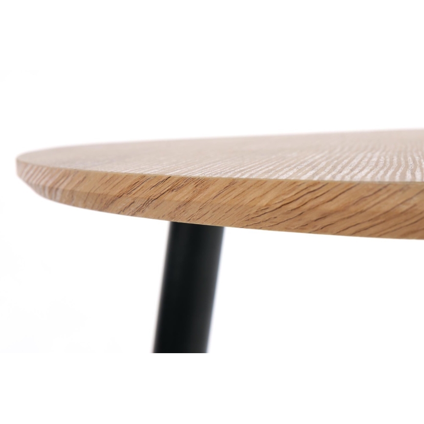 KOMPLEKT 2x Küljelaud NICEA d. 40/60 cm kuldne tamm/must