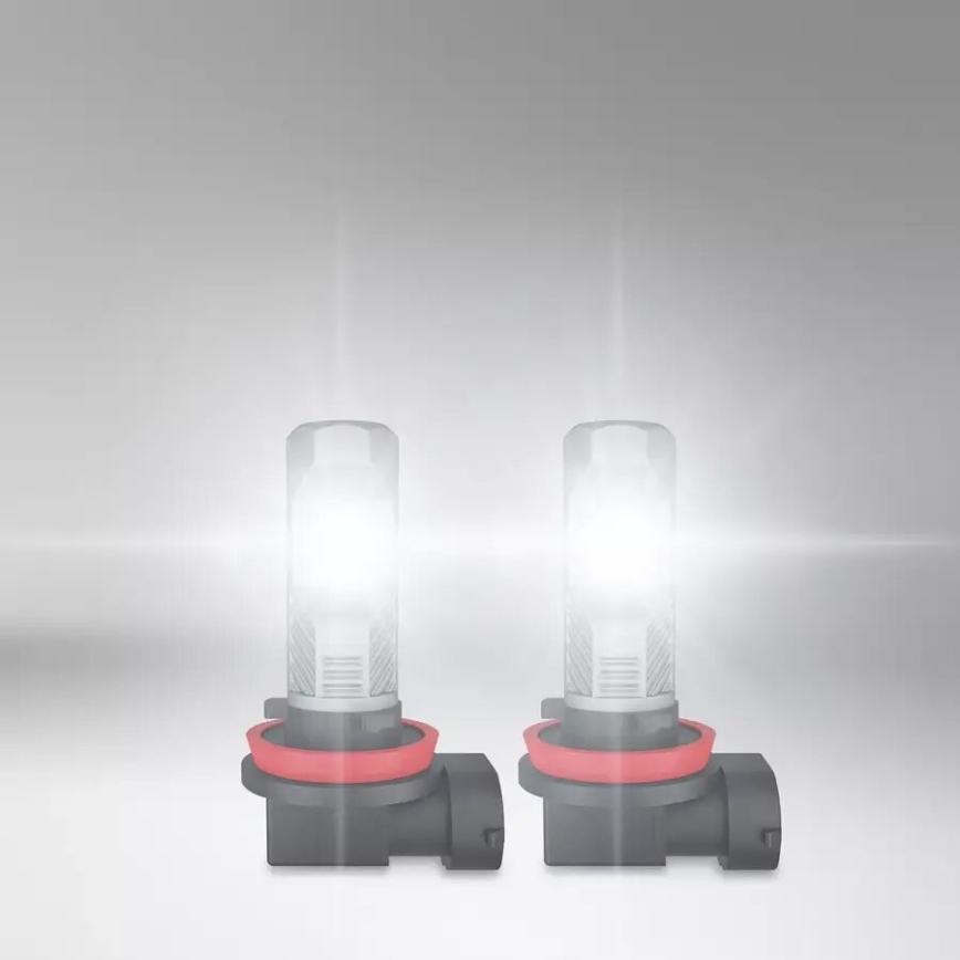 KOMPLEKT 2x LED Auto pirn H8/H11/H16 PGJ19-X/8,2W/12V 6000K - Osram