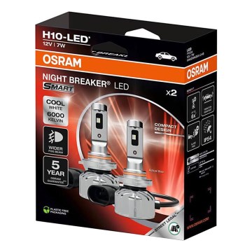 Komplekt 2x LED-autopirni NIGHT BREAKER SMART H10 PY20d/7W/12V 6000K - Osram