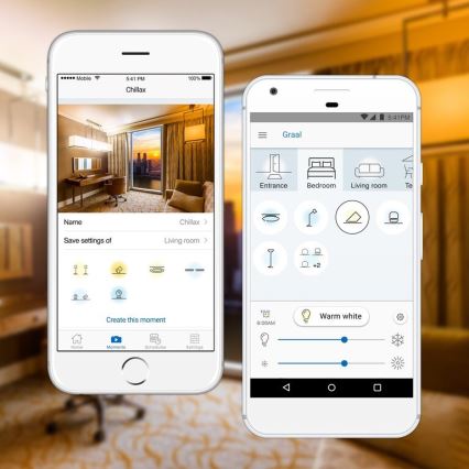 Komplekt 2× LED-hämardatav pirn A60 E27/9W/230V 2700K Wi-Fi + kaugjuhtimispult - WiZ