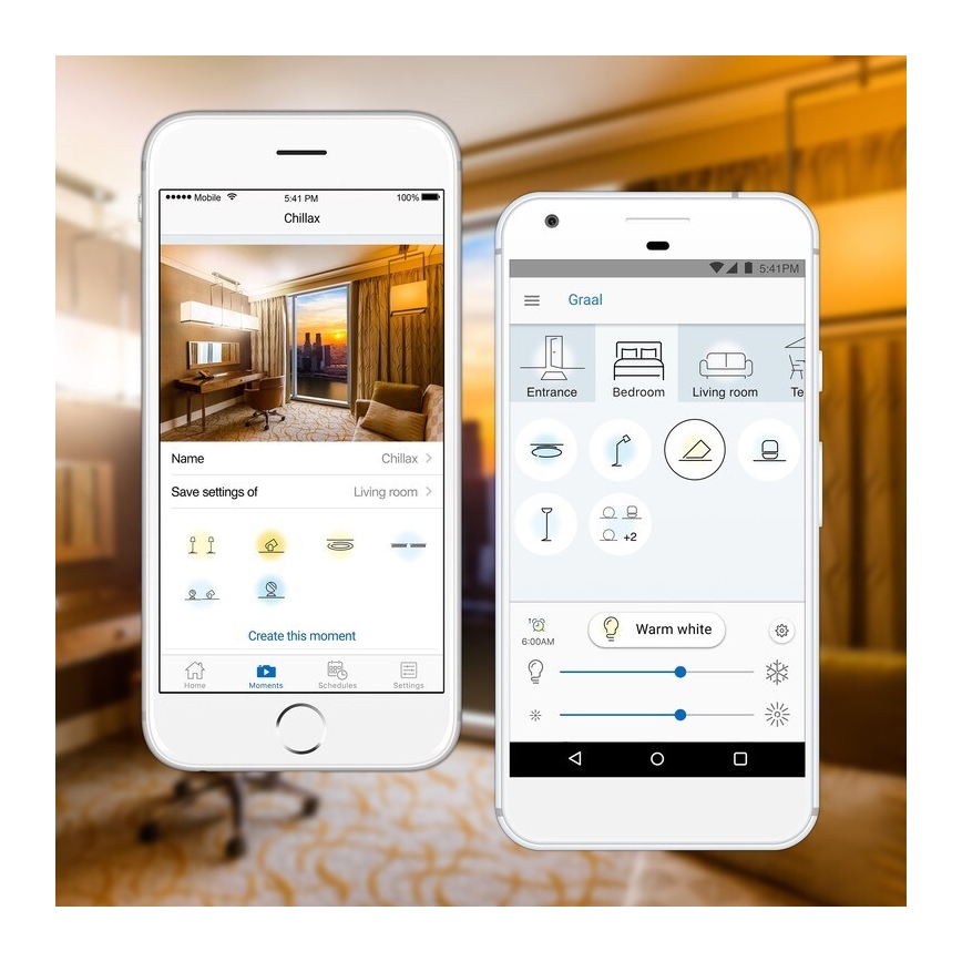 Komplekt 2× LED-hämardatav pirn A60 E27/9W/230V 2700K Wi-Fi + kaugjuhtimispult - WiZ