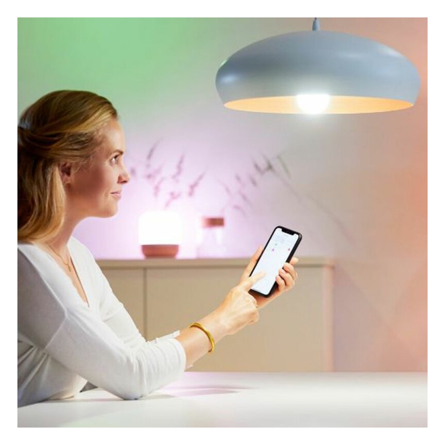 Komplekt 2× LED-hämardatav pirn A60 E27/9W/230V 2700K Wi-Fi + kaugjuhtimispult - WiZ