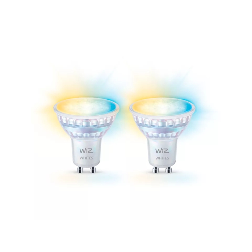KOMPLEKT 2x LED Hämardatav pirn PAR16 GU10/4,7W/230V 2700-6500K CRI 90 Wi-Fi - WiZ