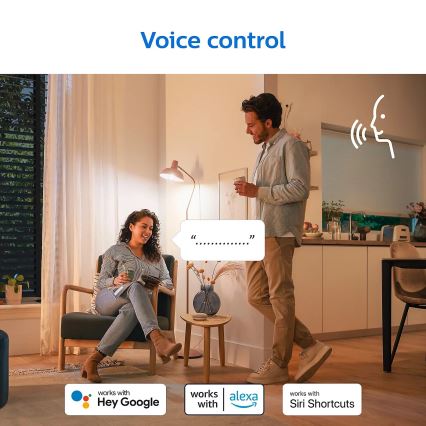 KOMPLEKT 2x LED Hämardatav pirn Philips A60 E27/8W/230V Wi-Fi