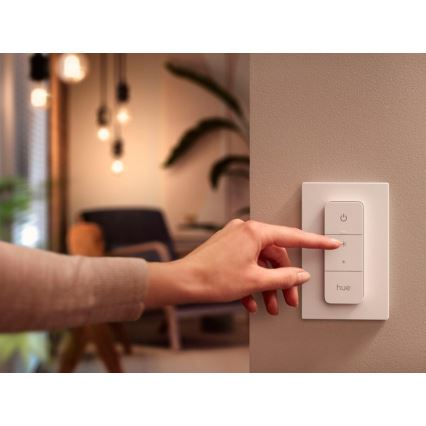 Komplekt 2x hämardatav LED-pirn Philips Hue WHITE AMBIANCE GU10/4,2W/230V 2200-6500K + hämarduslüliti