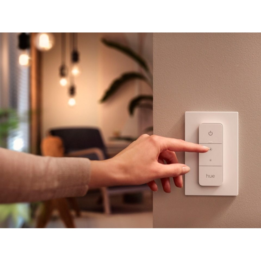 Komplekt 2x hämardatav LED-pirn Philips Hue WHITE AMBIANCE GU10/4,2W/230V 2200-6500K + hämarduslüliti