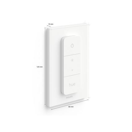 Komplekt 2x hämardatav LED-pirn Philips Hue WHITE AMBIANCE GU10/4,2W/230V 2200-6500K + hämarduslüliti