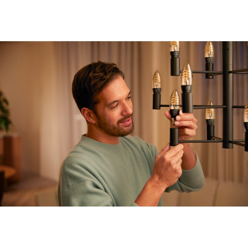 KOMPLEKT 2x LED Hämardatav pirn Philips Hue WHITE AMBIANCE E14/4,6W/230V