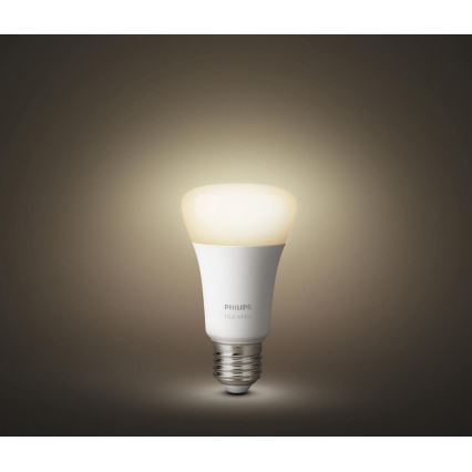 KOMPLEKT 2x LED Hämardatav pirn Philips Hue WHITE E27/9W/230V 2700K